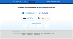 Desktop Screenshot of clasificados.es