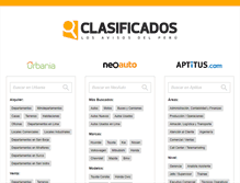 Tablet Screenshot of clasificados.pe